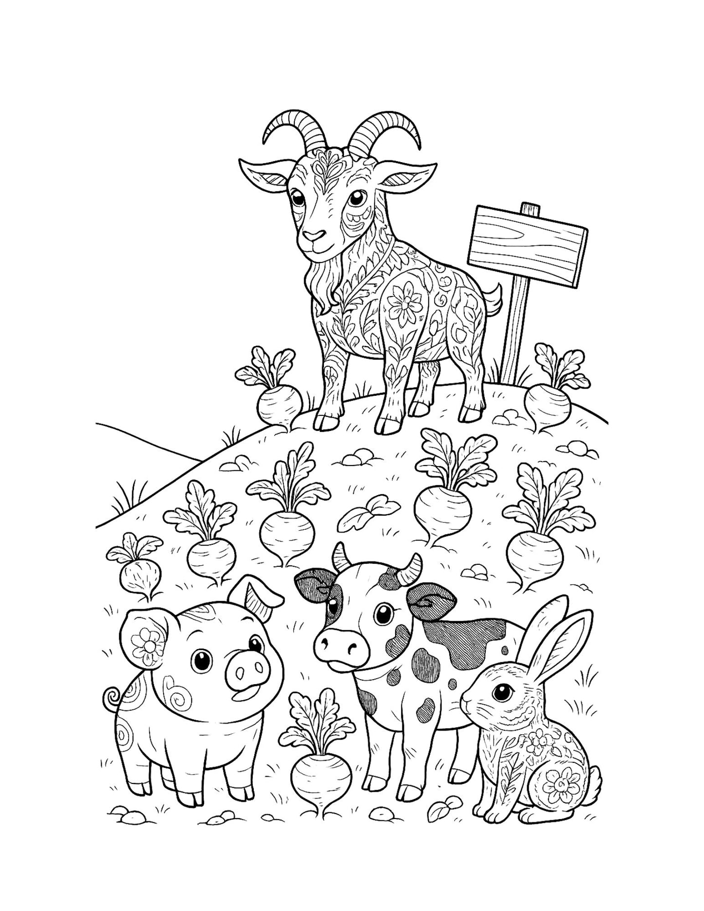 Farm Life Coloring Pages Reading Fluency: Third Grade