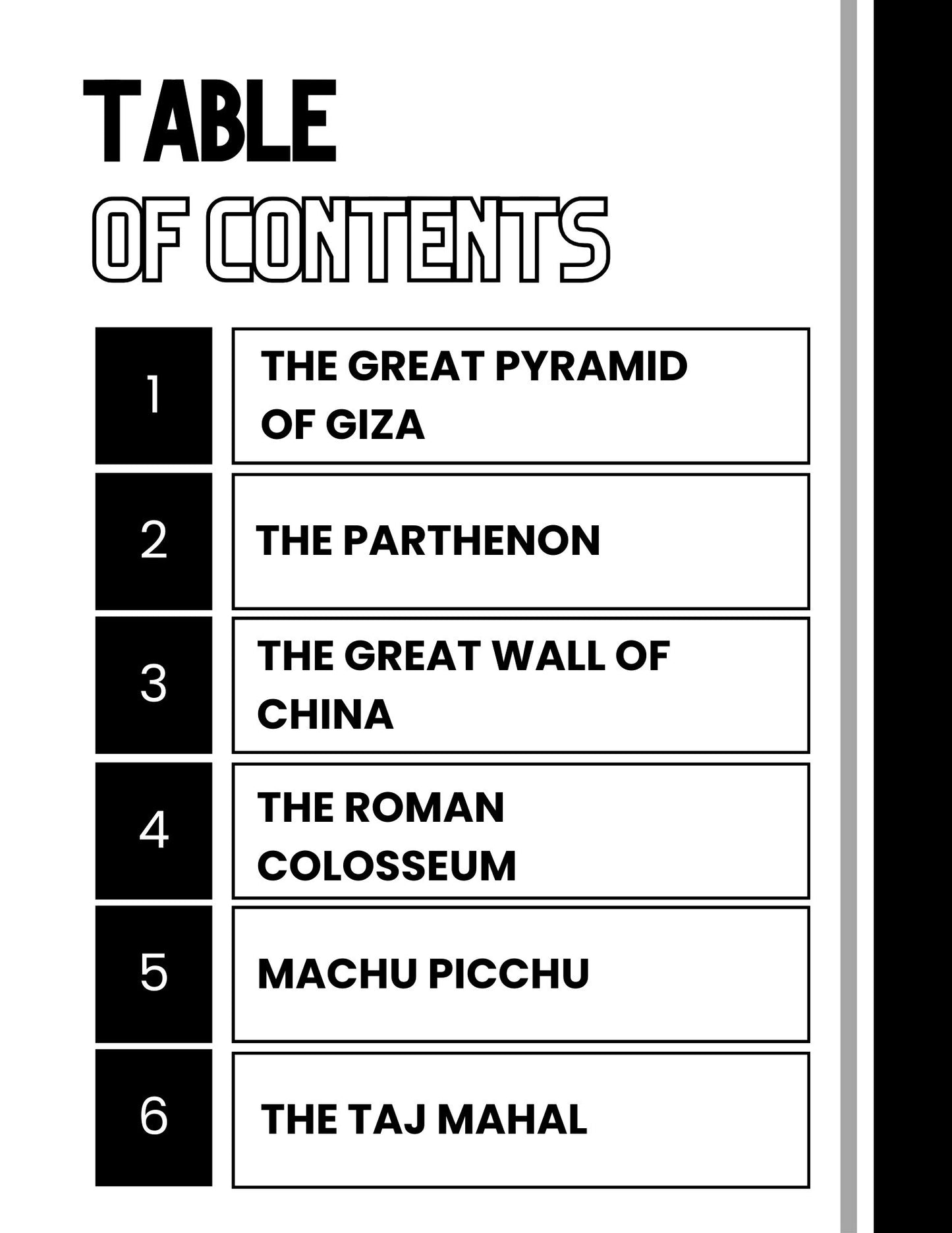 WIZ KIDS READING TEST GRADE 5: Great Structures of History