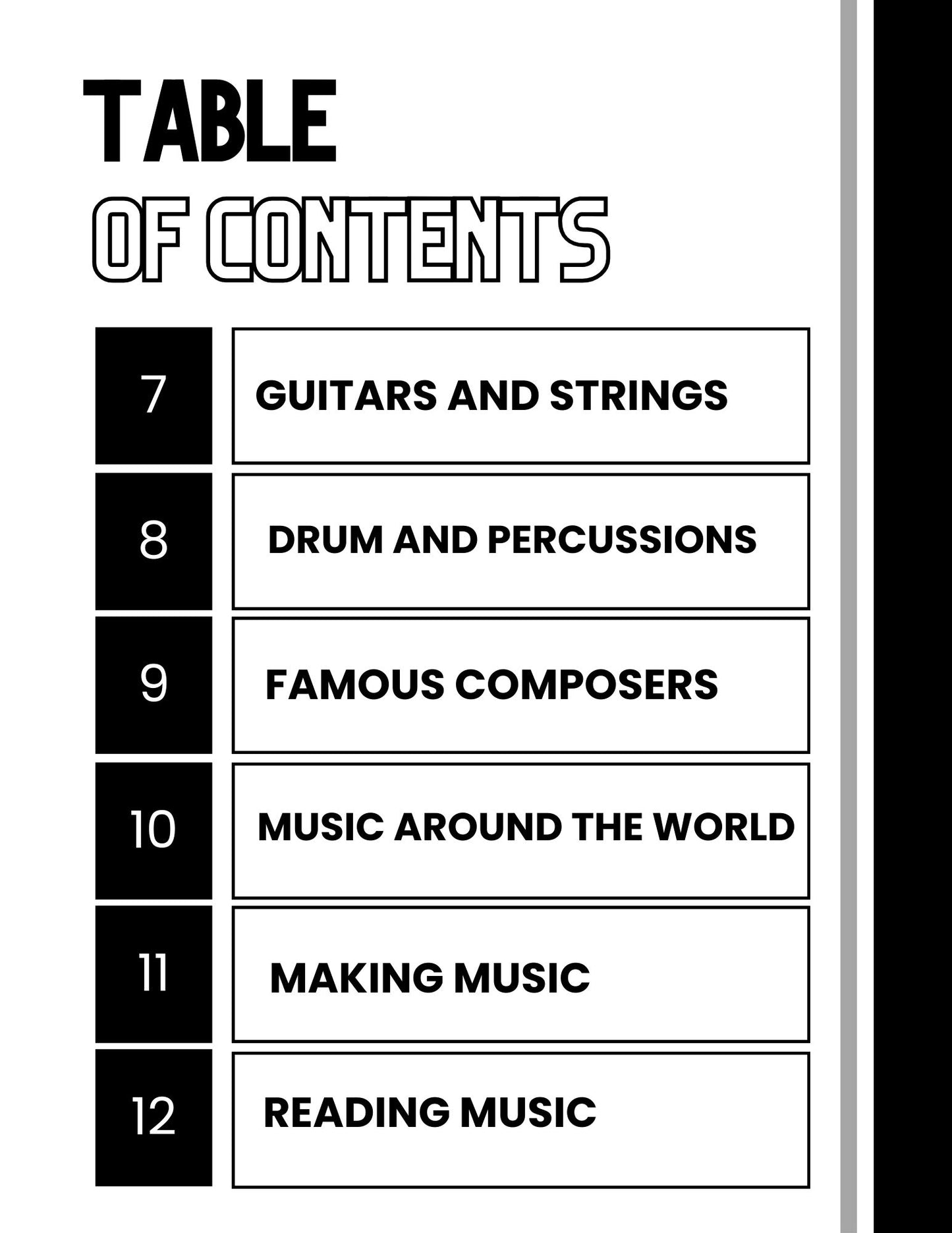 WIZ KIDS READING TEST GRADE 4: Music Facts Edition