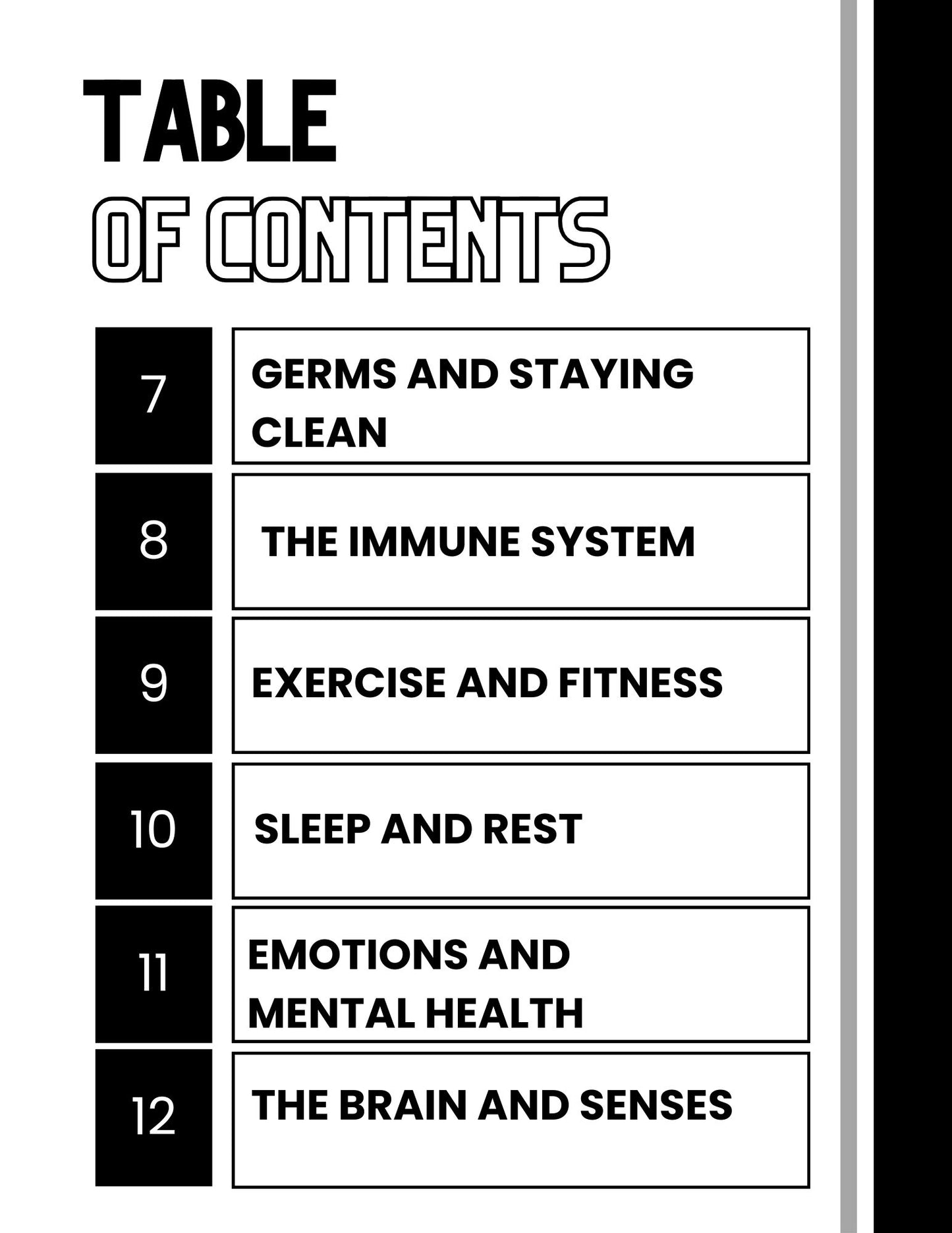 WIZ KIDS READING TEST GRADE 4:   The Human Body and Health