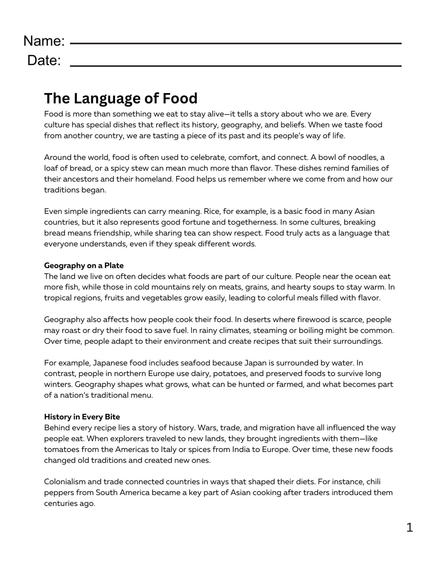 WIZ KIDS READING TEST GRADE 5:  Traditions Of The World