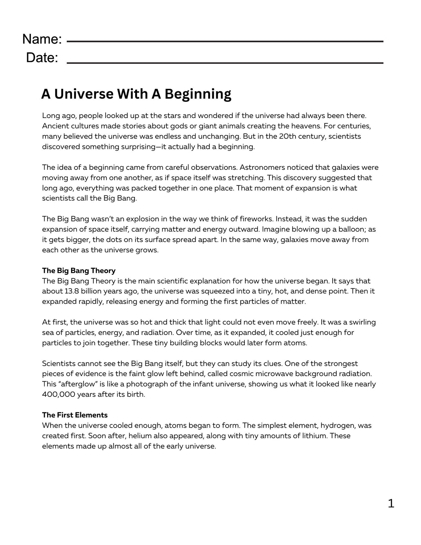 WIZ KIDS READING TEST GRADE 5: Mysteries Of Outer Space