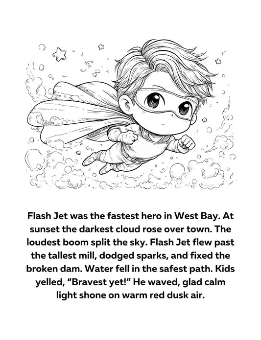 I Can Read Like a Big Kid Superhero Decodable Passages Bundle
