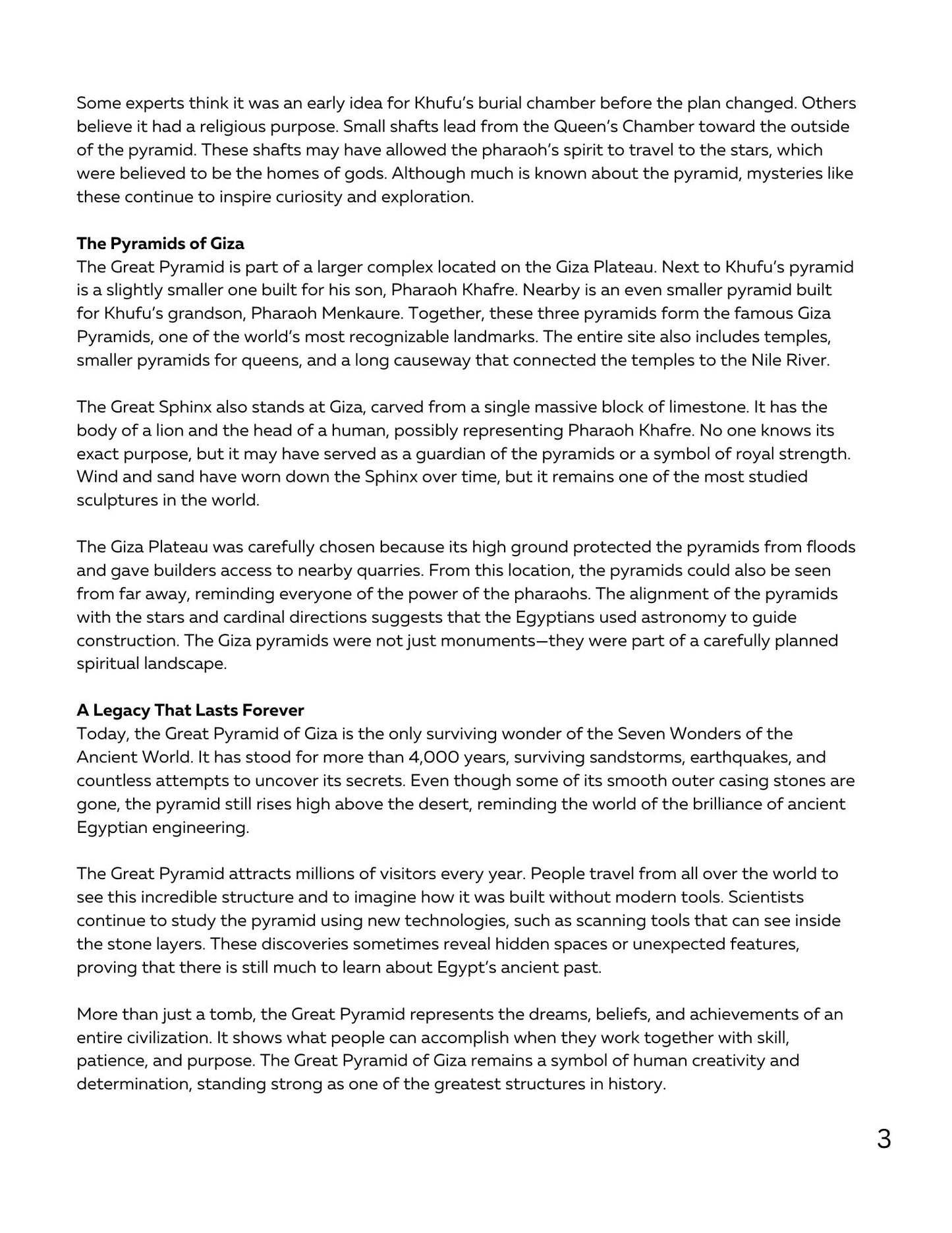 WIZ KIDS READING TEST GRADE 5: Great Structures of History