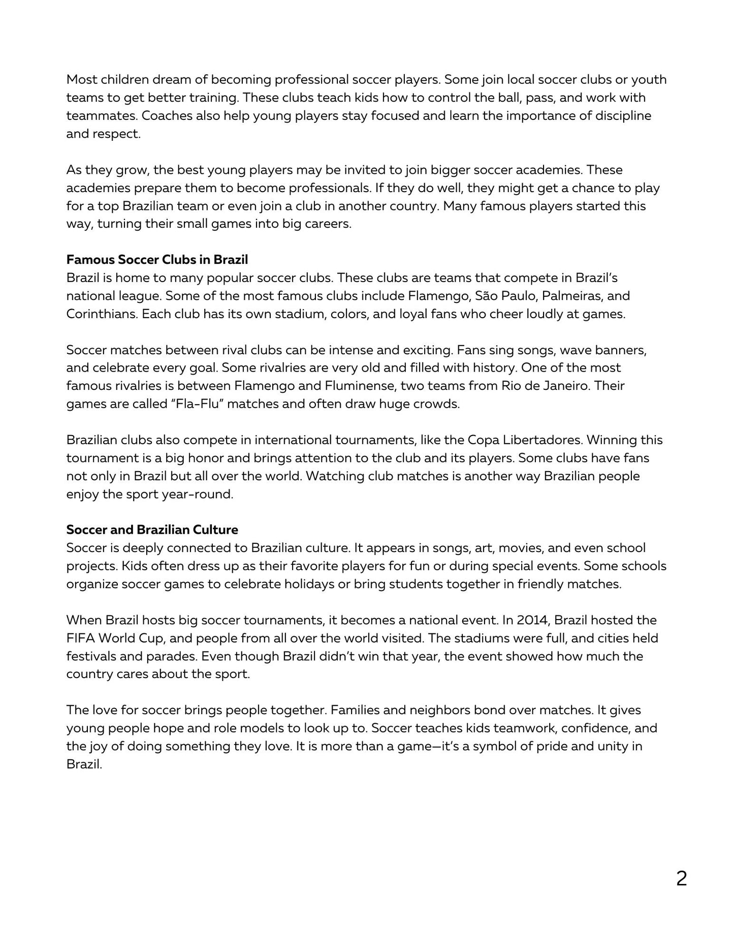 Wiz Kids Reading Test Grade Four: Sports Around the World