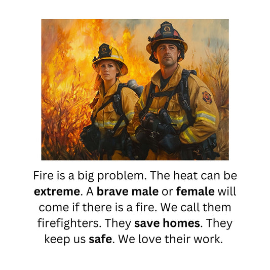 Learn to Read with Orton Gillingham Nonfiction Decodable Readers: Firefighters and Silent E Sounds