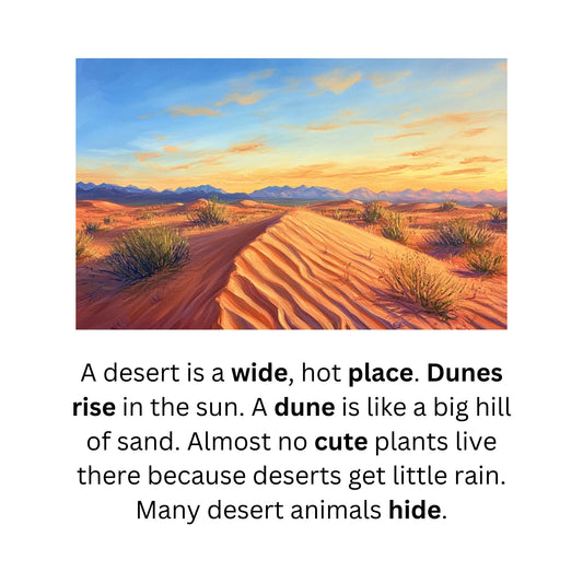 Learn to read with orton gillingham nonfiction decodable readers deserts and silent e sounds