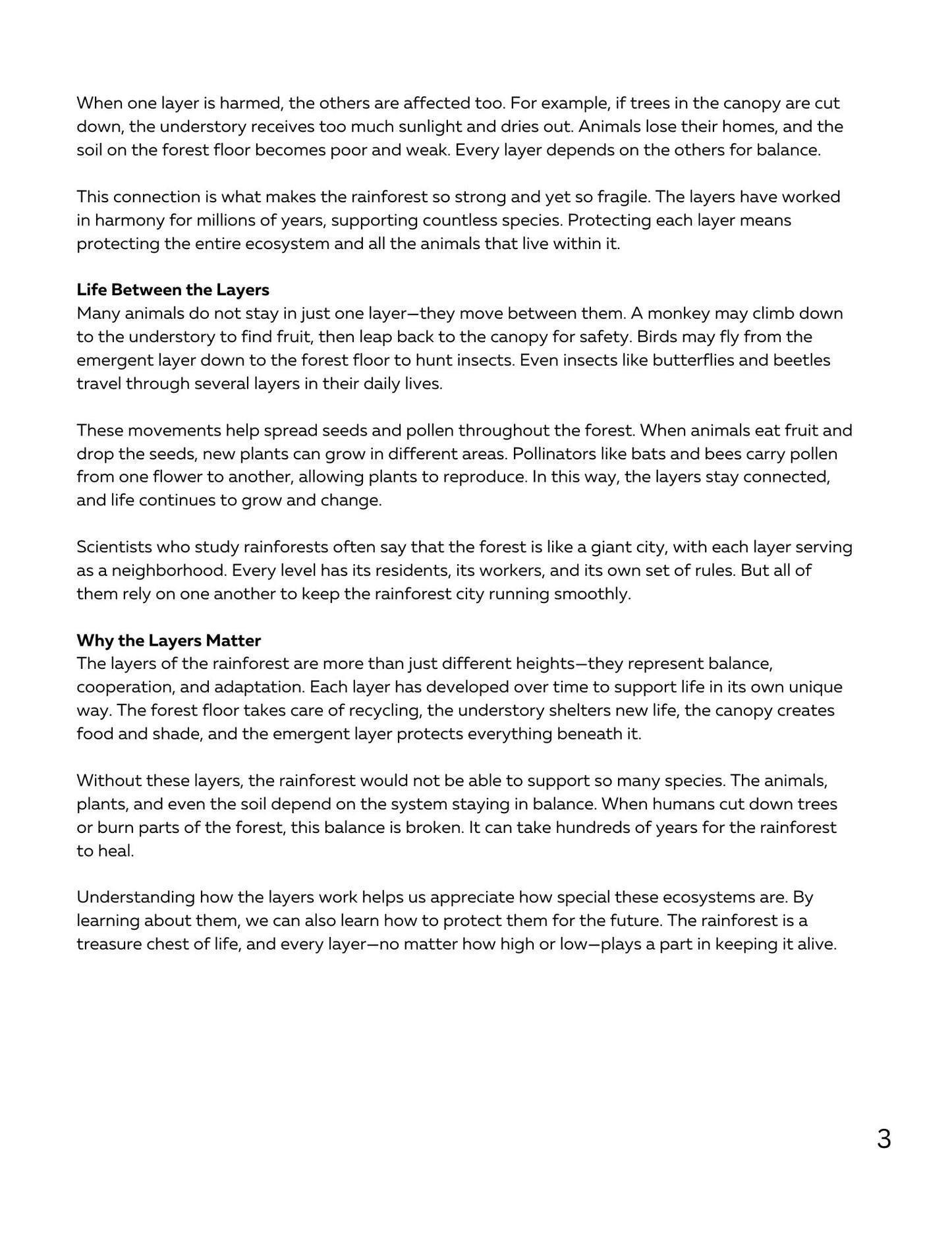 WIZ KIDS READING TEST GRADE 5: Rainforest Animals of the World