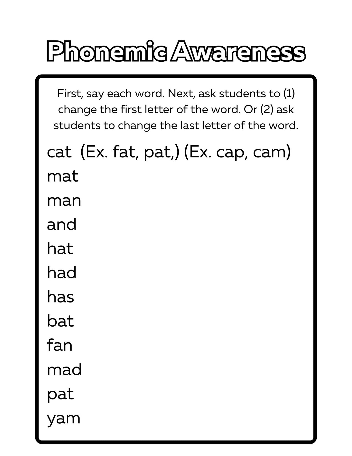 Decodable Book Curriculum Short Vowel Sounds