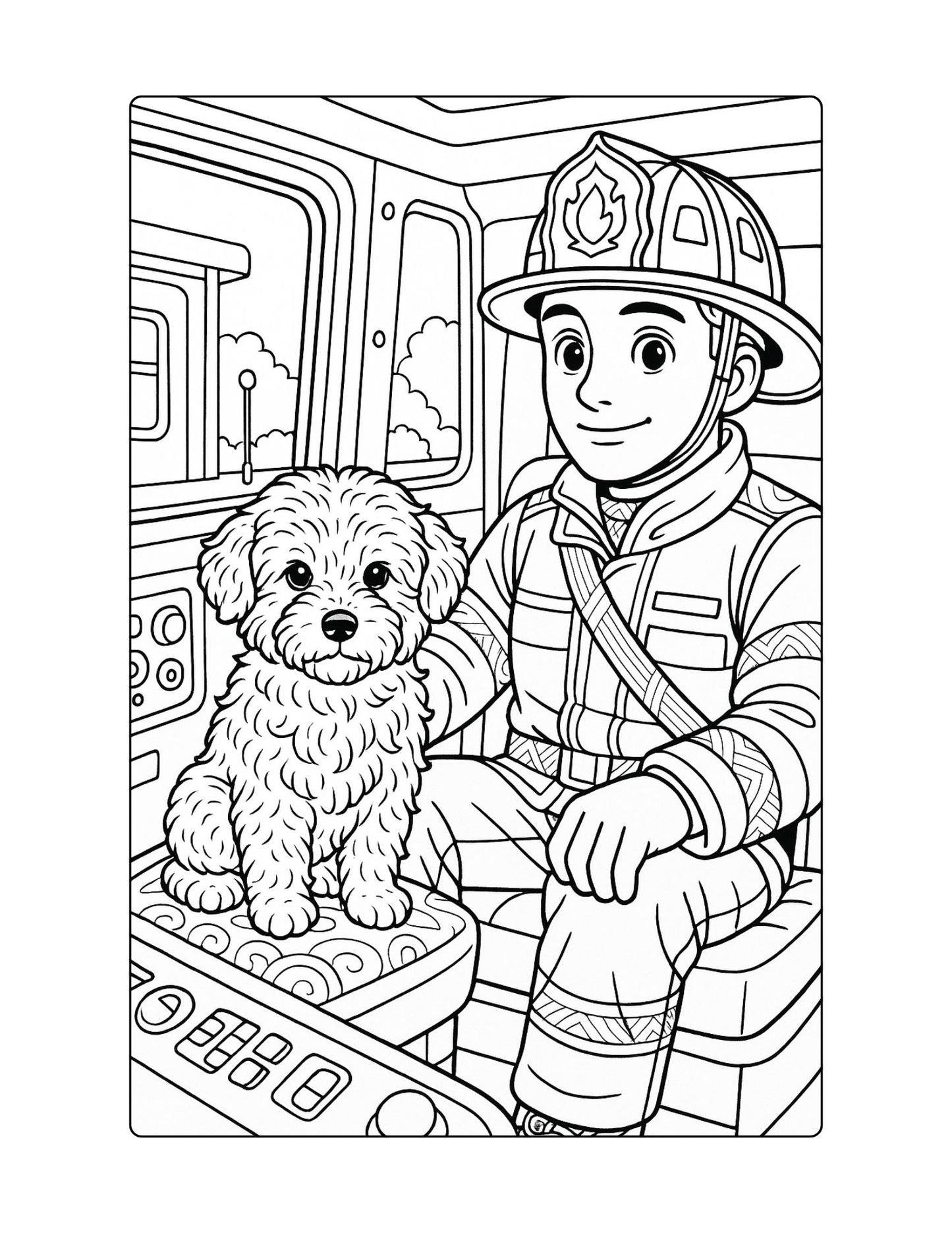 Puppy Coloring Pages and Reading Fluency for Fourth Grade