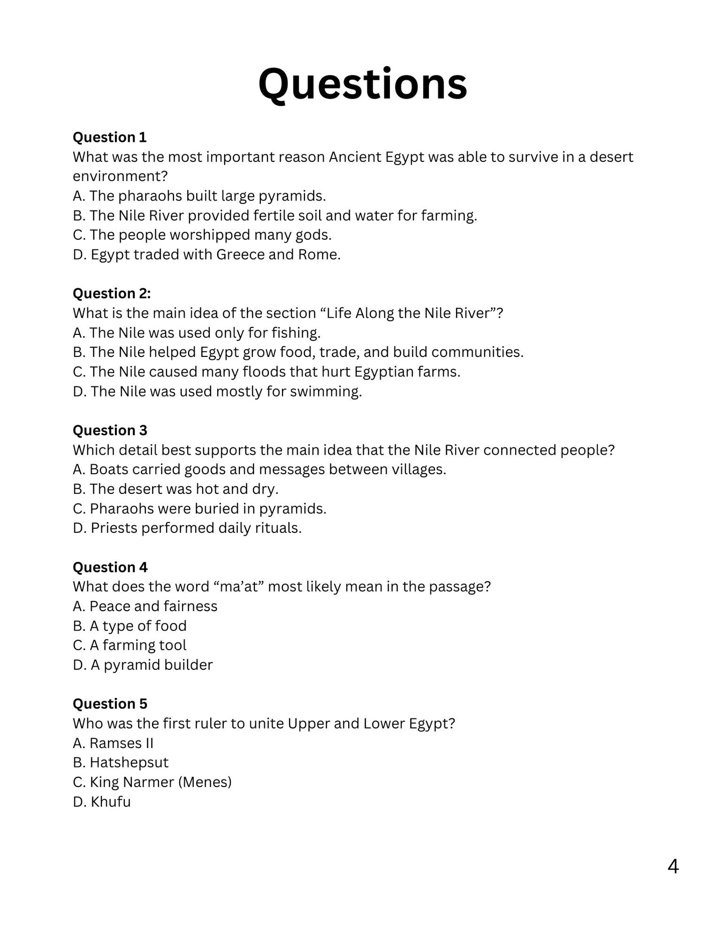 WIZ KIDS READING TEST GRADE 5: Empires That Shaped History