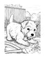 Dog Coloring Pages Reading Fluency: Third Grade