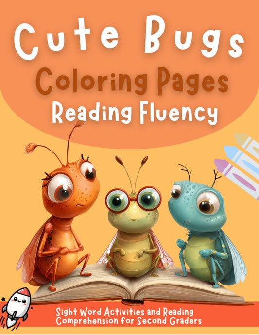 Bug Coloring Pages Reading Fluency