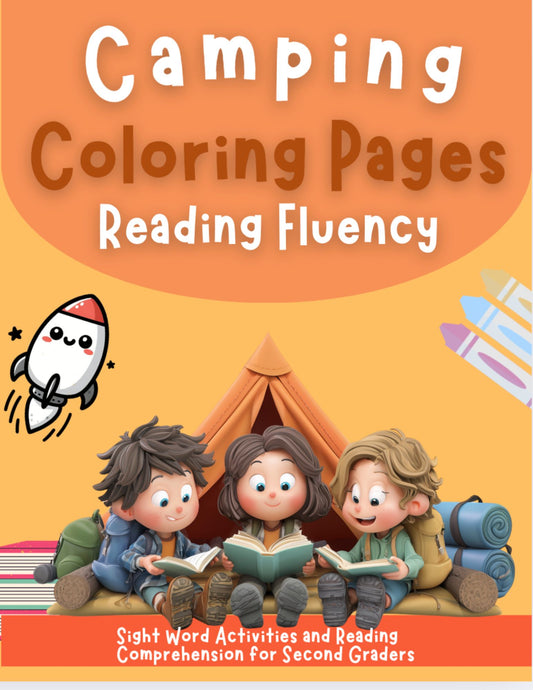 Camping Coloring Pages Reading Fluency