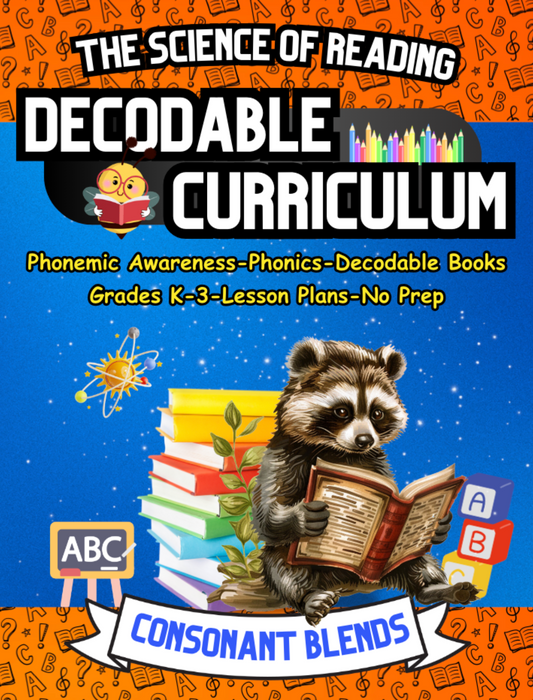 Decodable Book Curriculum Consonant Blends