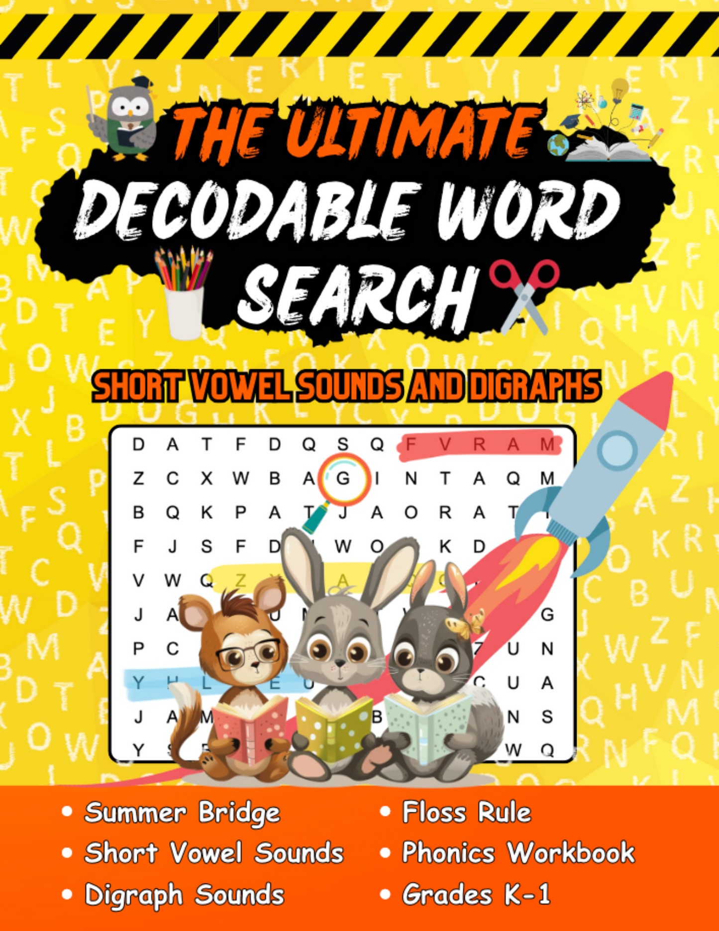 Short Vowel Sounds Word Search