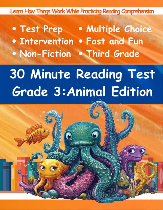 30 Minute Reading Test Grade 3:Sea Animals