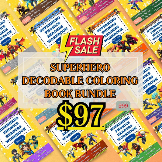 I Can Read Like a Big Kid Superhero Decodable Passages Bundle