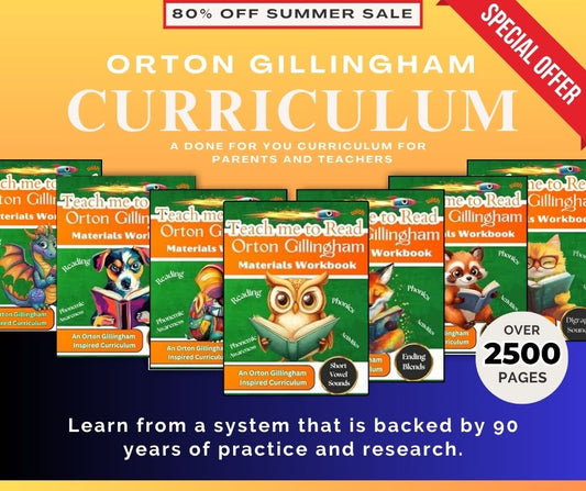Teach me to Read with Orton Gillingham Curriculum