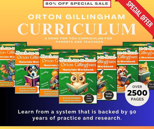 Teach me to Read with Orton Gillingham Curriculum