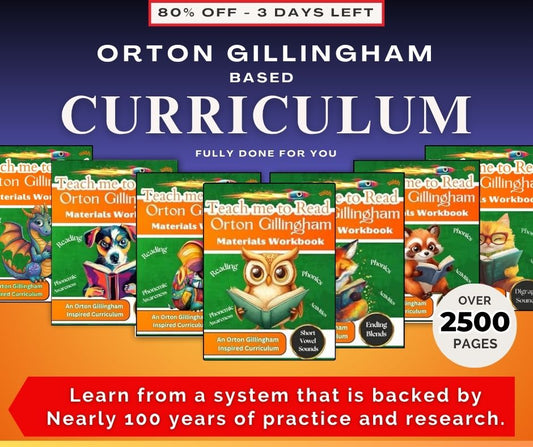 Teach me to Read with Orton Gillingham Curriculum